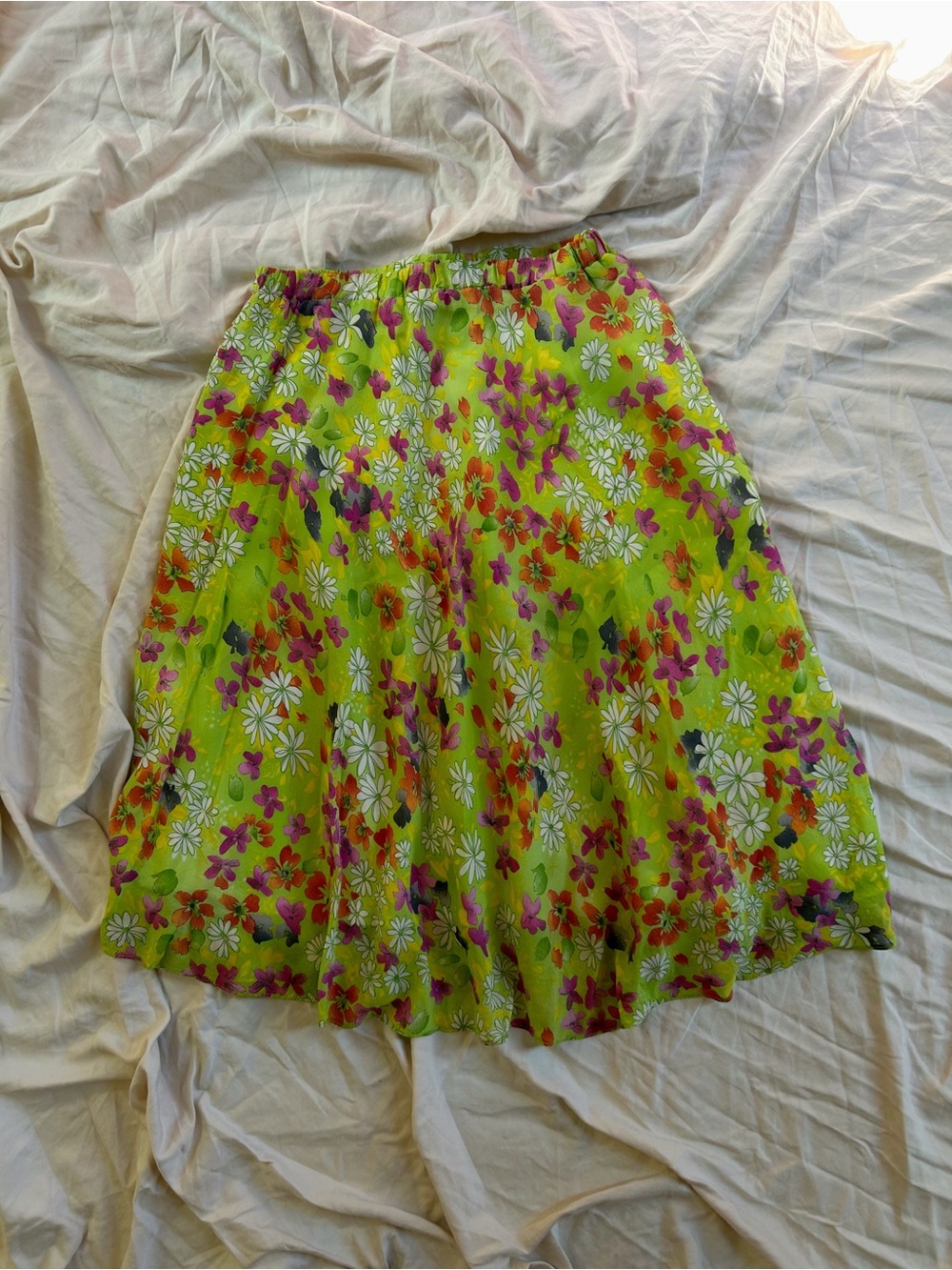Salaam 90's Inspired Flowy Floral Mini Skirt